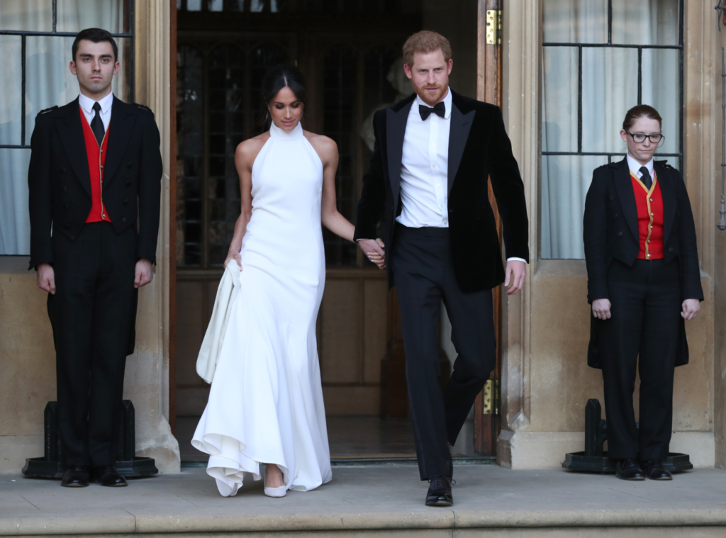 Prinz Harry und Herzogin Meghan in feierlicher Kleidung