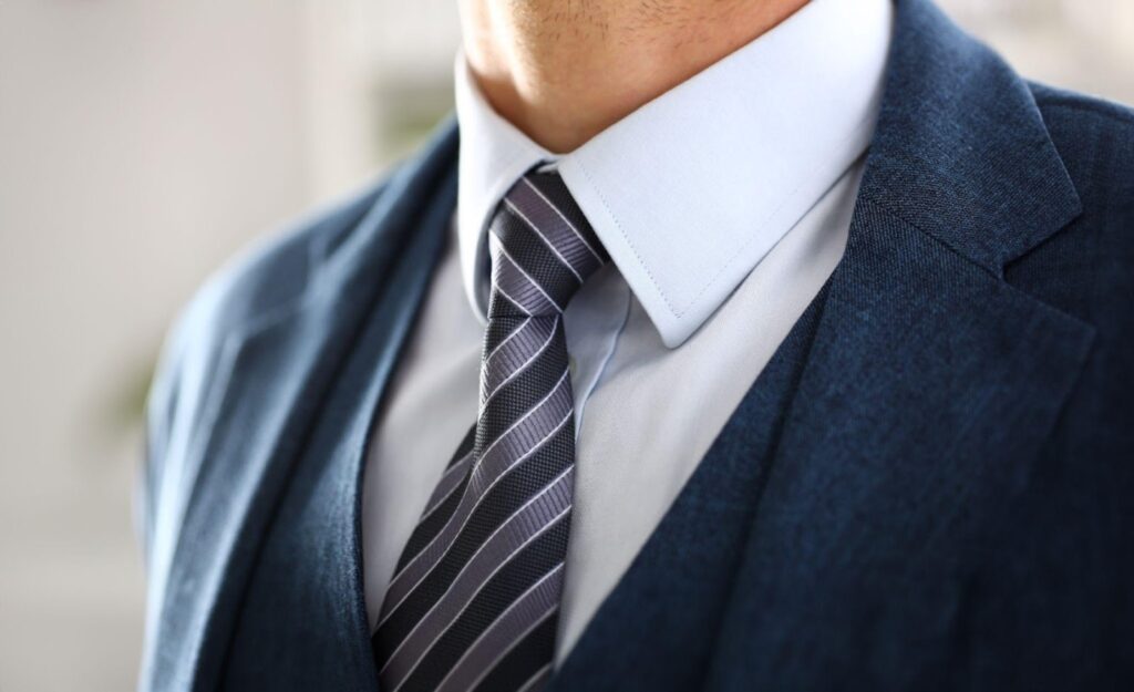 Eine gut gebundene Krawatte