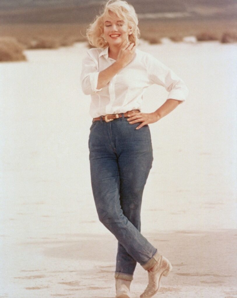 Marilyn Monroe in Jeans von Levi's